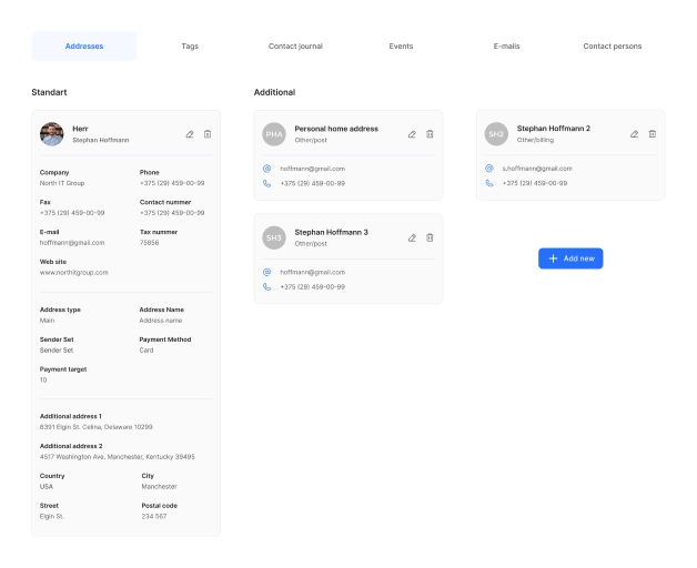 Management der Kontakte